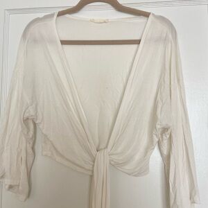 Bamboo Tie-Front Blouse